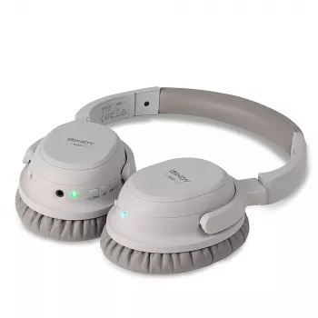 Lindy LH500XW cuffie con filo e senza fili con archetto per chiamate/musica Micro-USB Bluetooth grigio