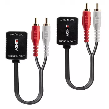 Trasmettitore AV Lindy 500m Cat.6 Phono extender audio analogico