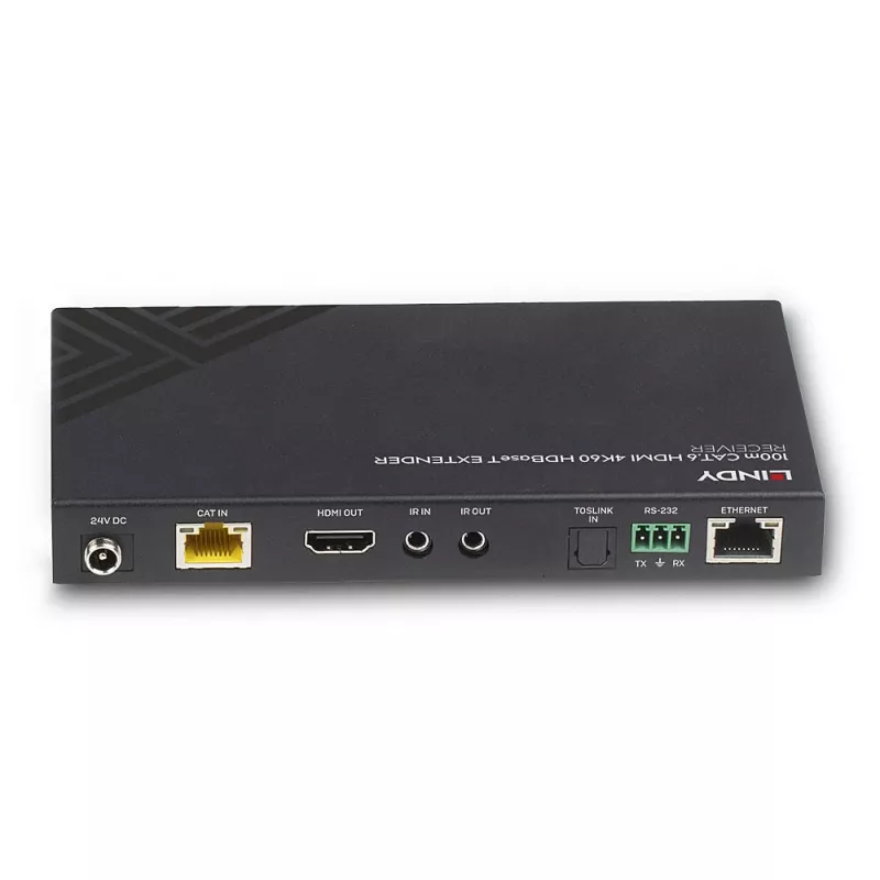 Ricevitore AV Lindy 100m Cat.6 HDMI 4K60 audio IR RS-232 HDBaseT