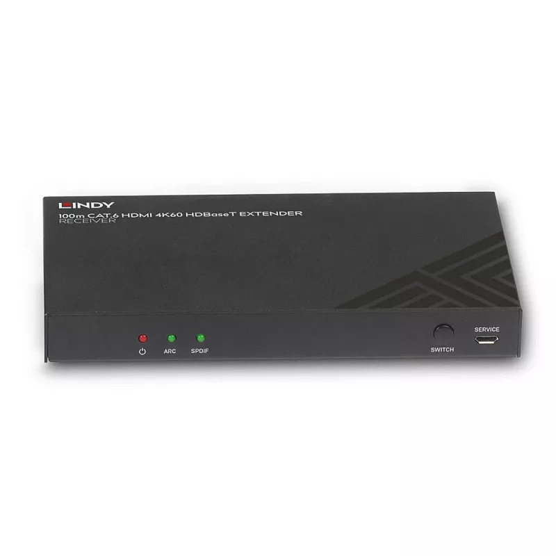 Ricevitore AV Lindy 100m Cat.6 HDMI 4K60 audio IR RS-232 HDBaseT