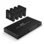 Lindy 70m Cat.6 4 porte HDMI 4K60 splitter extender, 3840 x 2160 pixel, trasmettitore e ricevitore AV, 70 m, con filo, nero, HDCP