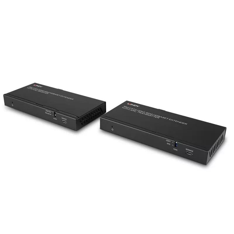 Lindy 70m Cat.6 HDMI 4K60, audio, IR e RS-232 extender HDBaseT con ARC
