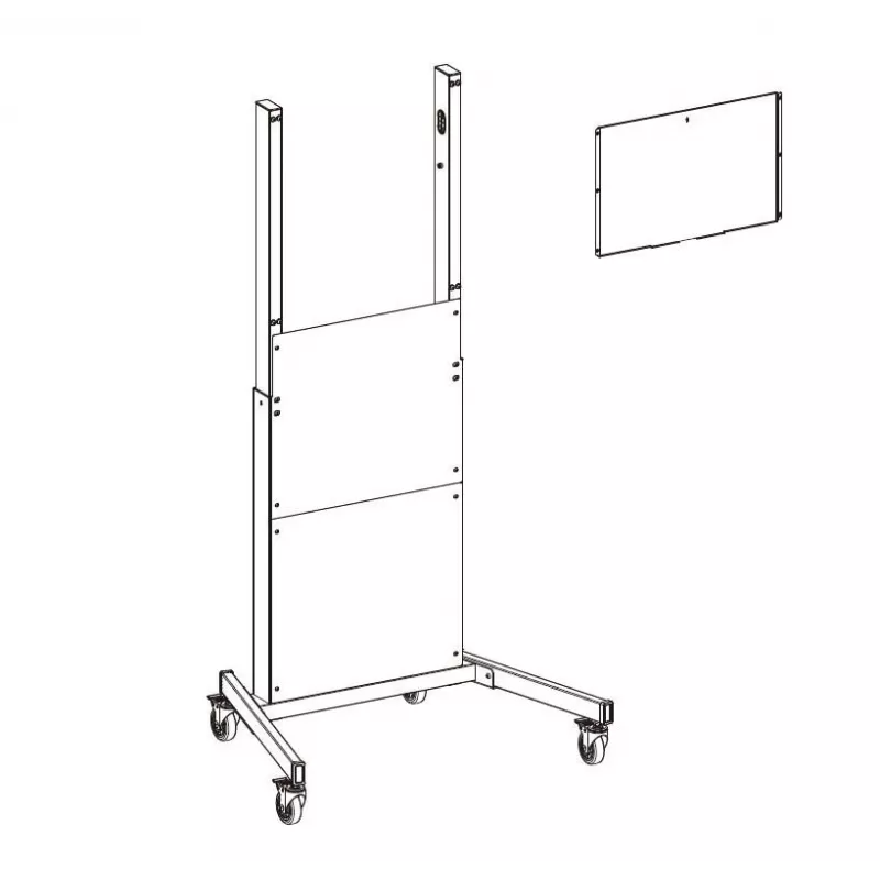 Supporto per monitor Vivolink VLFS-FLEXI regolabile in altezza compatibile VESA