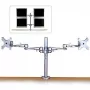 Lindy bracci LCD doppi regolabili per fino a 10 kg, argento