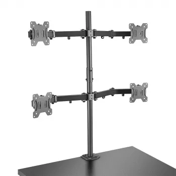 Lindy supporto per quattro monitor con asta e morsetto da tavolo