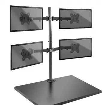Lindy supporto per quattro monitor con asta e morsetto da tavolo