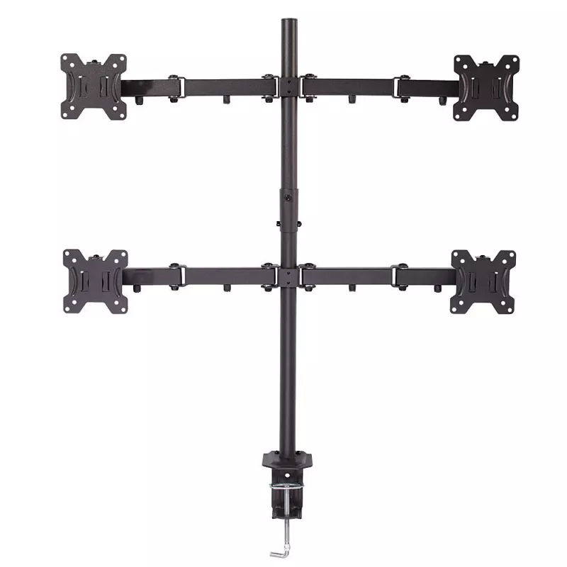 Lindy supporto per quattro monitor con asta e morsetto da tavolo
