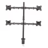 Lindy supporto per quattro monitor con asta e morsetto da tavolo