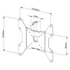 Supporto a parete per TV Vivolink VLMW1337 94 cm (37 pollici) nero