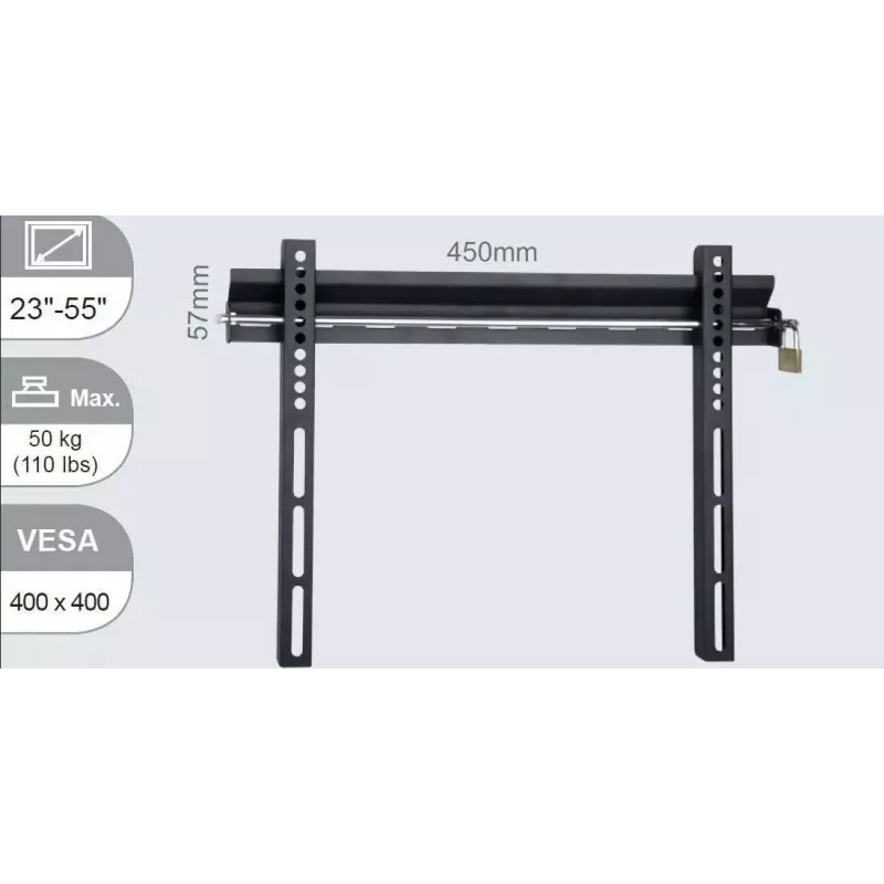 Supporto/piedistallo per TV Vivolink VLMW2355 139,7 cm (55 pollici) nero