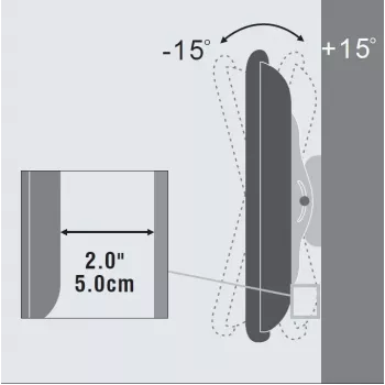 Supporto a parete/piedistallo per TV Vivolink VLMW2355T 139,7 cm (55 pollici) nero