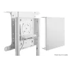 Vivolink VLFS3770 supporto TV mobile, girevole, VESA 200x200 - 600x400 mm, bianco