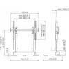 Supporto motorizzato per display Vogel's RISE 4105 (modello 7341050) — piattaforma elevatrice motorizzata per schermi piatti
