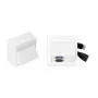Vivolink WI221261 placca presa HDMI + USB A bianco 2 moduli