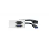 Vivolink WI221261 placca presa HDMI + USB A bianco 2 moduli