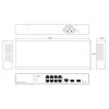 Switch di rete Ernitec ELECTRA-M08-1GB-150W 8 porte 1 GB 150 W