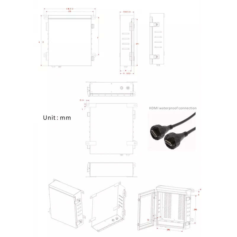 Box di sicurezza per esterni IP66 ERNITEC 0070-10466 resistente alle intemperie affidabile