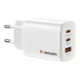 Caricabatterie Verbatim Essentials GaN 65W spina EU bianco, uso interno, AC, 20 V, bianco