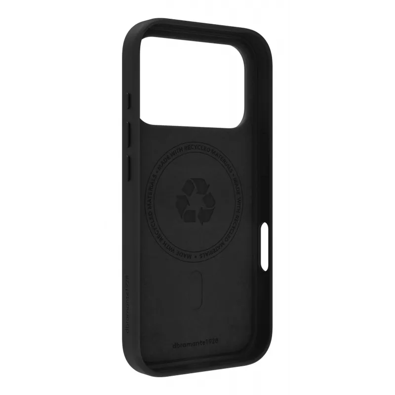 dbramante1928 Roskilde MS RO63GTBL6633 cover posteriore in pelle per Apple iPhone 17 Pro, compatibile con MagSafe, nera