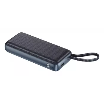 Powerbank SANDBERG All-in1 Powerbank 20000 PD 67W — 20000 mAh LiPo, 1×USB-A, 1×USB-C, potenza in uscita 15W, nero/grigio