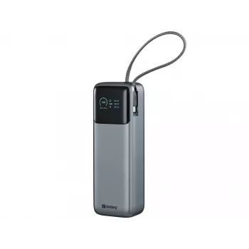 Powerbank portatile SANDBERG All-in1 Powerbank 20000 PD 130W — 20000 mAh, LiPo, USB-A 1x, USB-C 1x, 130 W, nero/grigio