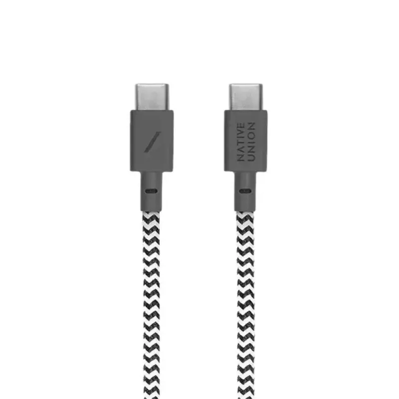Cavo USB-C Native Union BELT-C-ZEB-2-NP 1,2 m USB-C a USB-C nero/bianco