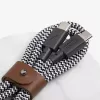 Cavo USB-C Native Union BELT-C-ZEB-2-NP 1,2 m USB-C a USB-C nero/bianco