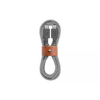 Cavo USB-C Native Union BELT-C-ZEB-2-NP 1,2 m USB-C a USB-C nero/bianco