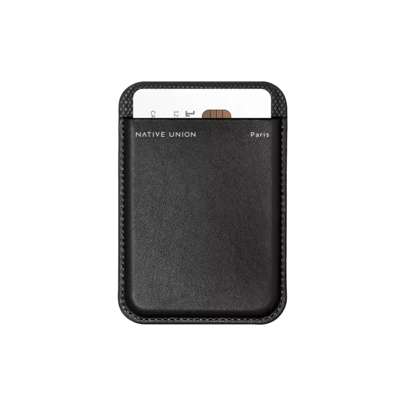 Wallet Case native union (Re)Classic nero per Apple iPhone 15/15 Pro/15 Plus/15 Pro Max, iPhone 14/14 Pro/14 Plus/14 Pro Max e serie iPhone 13