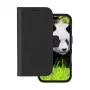 Folio Case dbramante1928 Lynge MagSafe iPhone 16 nero 3 scomparti per carte