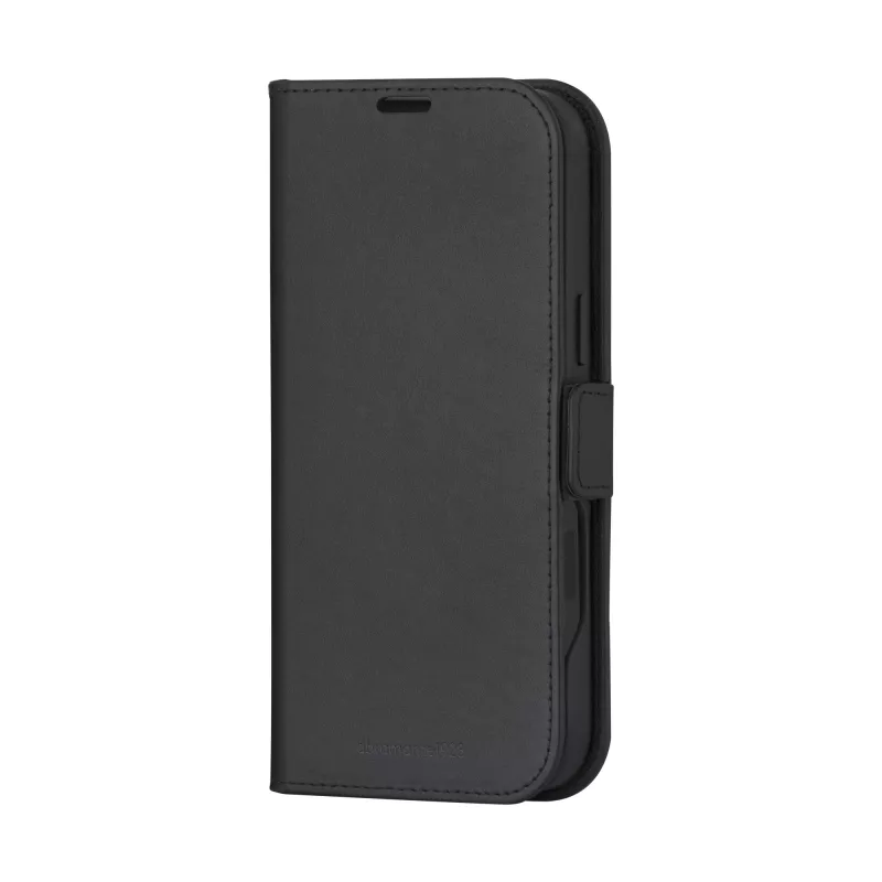 Folio Case dbramante1928 Lynge MagSafe iPhone 16 nero 3 scomparti per carte