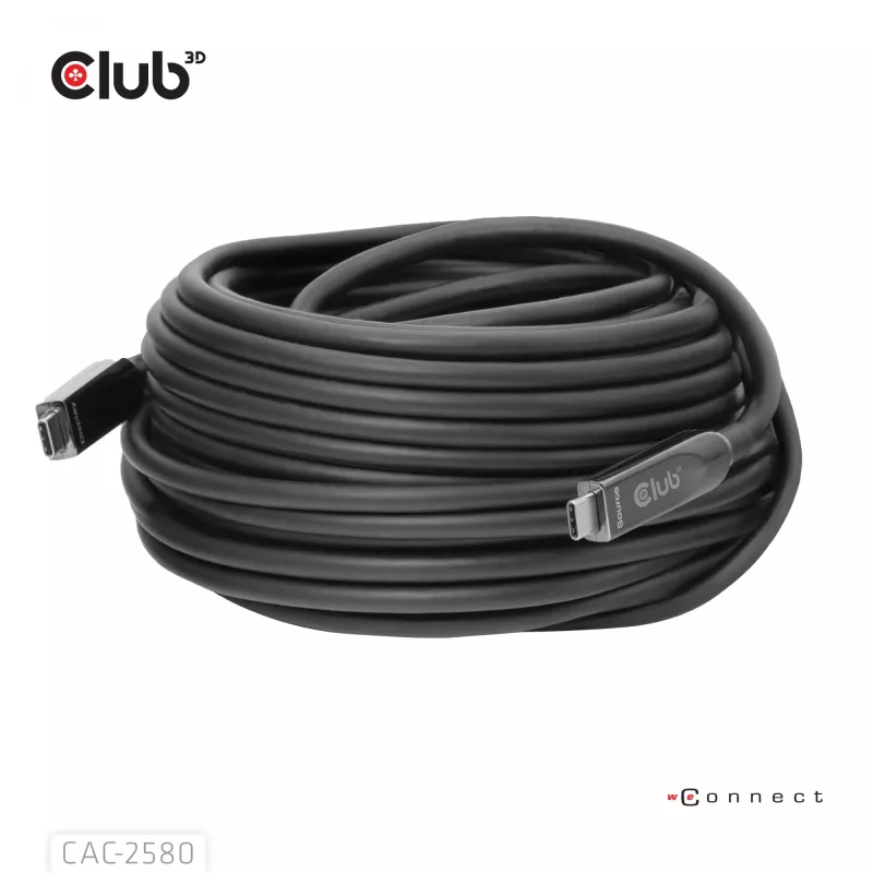 CLUB3D cavo USB-C® full-feature 15M / 49,21ft 8K60Hz 10Gbps 60W