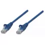 Intellinet 318938 cavo patch di rete, Cat5e, U/UTP, 2x RJ45, con protezione dei connettori, 1 m, blu