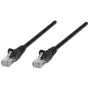 Cavo patch di rete Intellinet, Cat6, 5 m, nero, CCA, U/UTP, PVC, RJ45, contatti placcati oro, senza linguetta, guaina stampata, garanzia a vita