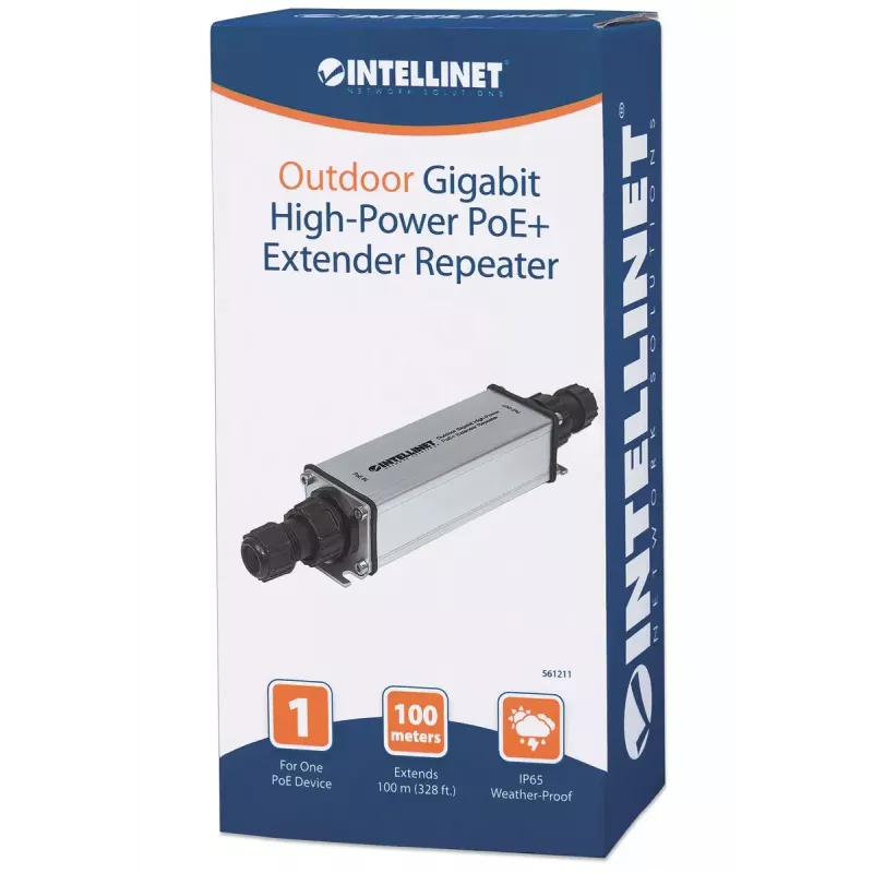 Extender PoE+ Gigabit per esterni Intellinet 561211