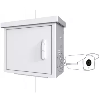 Armadio rack Lanview RCCTV002 0U, IP66, 600×300×550 mm, 40 kg, bianco