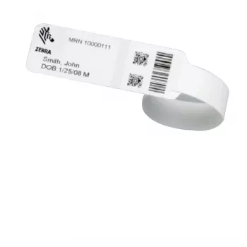 Zebra 10031289K bracciale bianco bracciale ospedaliero