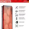 Pellicola protettiva Displex (10H) per Apple iPhone XR/11, cornice di montaggio Eco, vetro temperato, pellicola antigraffio, compatibile con case