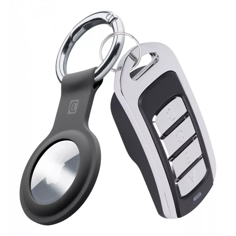 Portachiavi Cellularline – custodia in silicone con gancio per AirTag