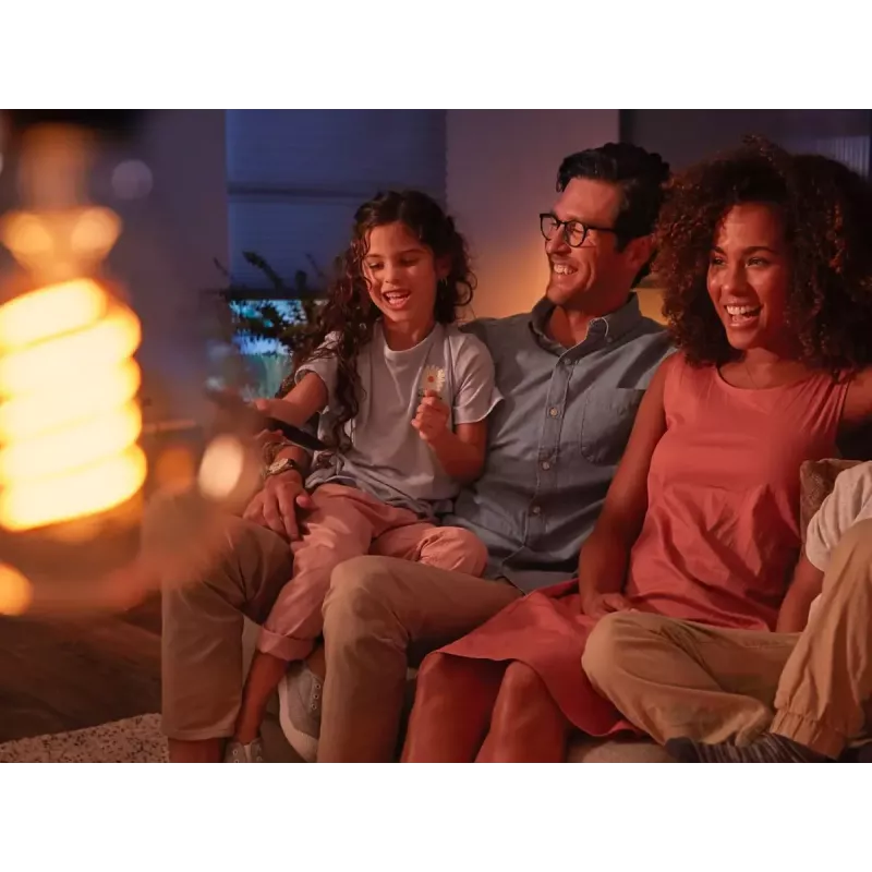 Lampadina smart Philips ST64 Edison E27 Bluetooth/Zigbee, 7 W, trasparente, 60×135 mm
