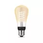 Lampadina smart Philips ST64 Edison E27 Bluetooth/Zigbee, 7 W, trasparente, 60×135 mm