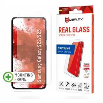 Displex pellicola protettiva per display (10H) per Samsung Galaxy S22/S23, cornice di montaggio Eco, antigraffio