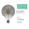 Hombli HBEB-0311 lampadina smart a filamento, E27, G95, CCT, fumé