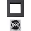 Copertura per interruttore elettrico Homematic IP 156171A0, grigio, 86×86×16 mm
