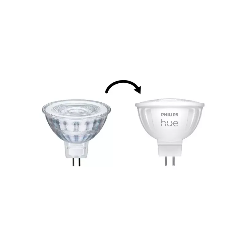Philips Hue White Ambience MR16 faretto smart, GU53, 5,1 W, Bluetooth/Zigbee