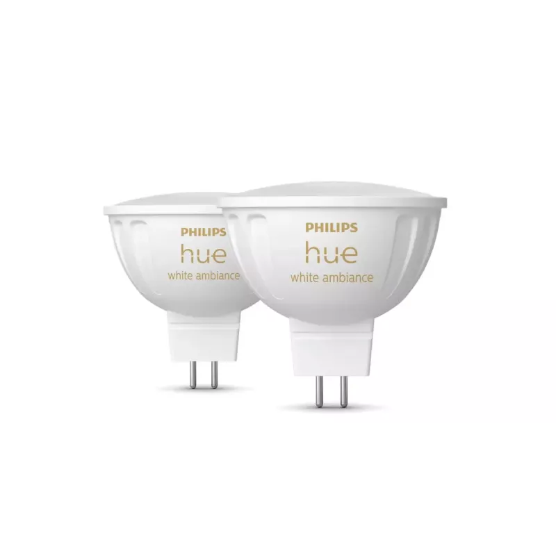 Philips Hue White Ambience MR16 faretto smart, GU53, 5,1 W, Bluetooth/Zigbee