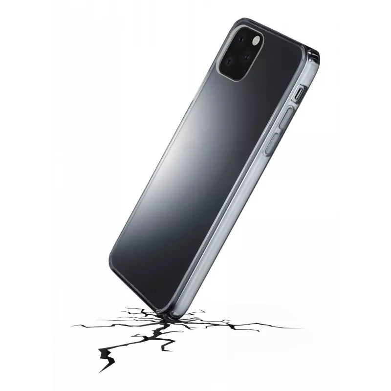 Cellularline Clear Protect - iPhone 12/12 Pro custodia rigida con bordi in gomma