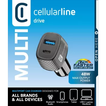 Caricabatterie auto Cellularline Multipower Ultra caricabatterie rapido universale