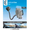 Sourcing Cellularline Hug Flexi XL supporto passivo universale a ventosa per telefoni cellulari, nero/grigio
