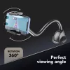 Sourcing Cellularline Hug Flexi XL supporto passivo universale a ventosa per telefoni cellulari, nero/grigio